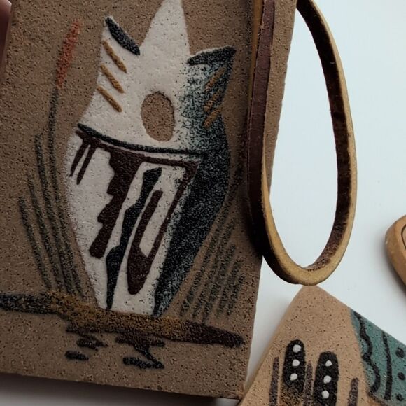 Native American vintage hand painted magnets collectable - Picture 8 of 11